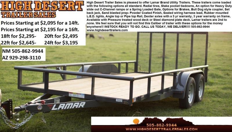 Lamar Utility Trailers- Lowest Prices- Free Delivery- High Desert Trailers Lamar Utility Trailers- Lowest Prices- Free Delivery- High Desert Trailers