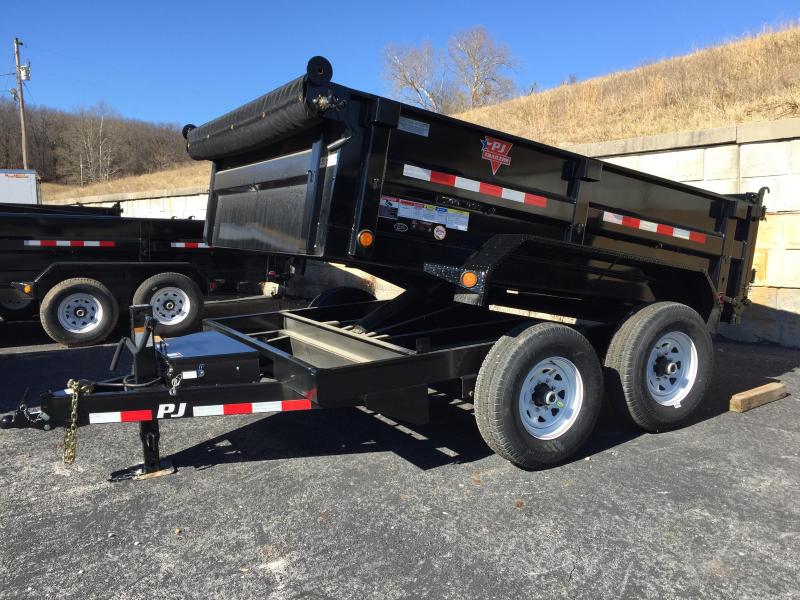 2017 PJ Trailers 10' x 83" Tandem Axle Dump Trailer Flatbed Equipment