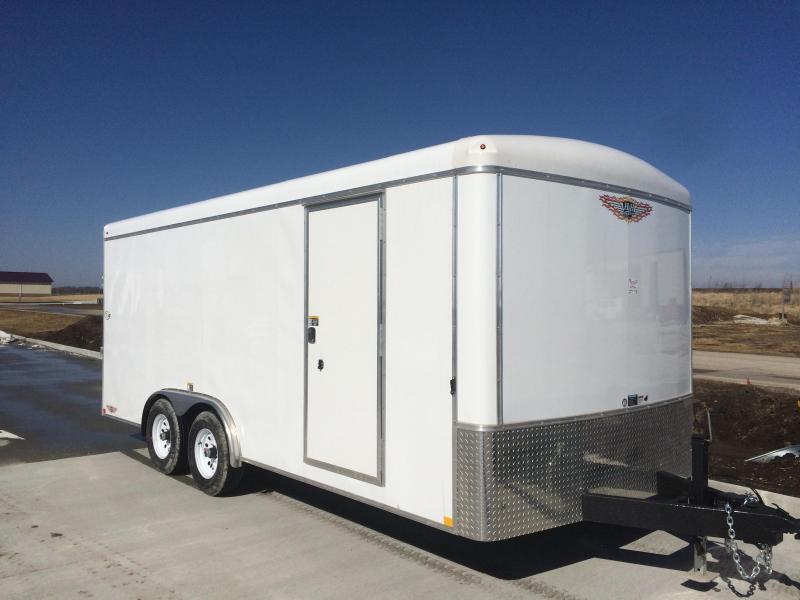 2018 H&H Trailers 8x16 Cargo White Round Top 5.2K Tandem Axle 2018 H&H Trailers 8x16 Cargo White Round Top 5.2K Tandem Axle
