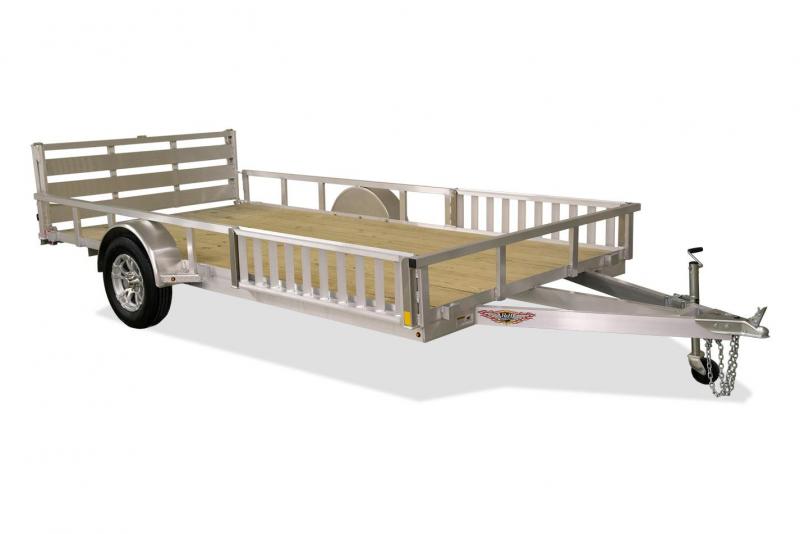 2020 H and H Trailers 82"x14' Aluminum ATV Utility Rail Side Single Axle 2020 H and H Trailers 82"x14' Aluminum ATV Utility Rail Side Single Axle