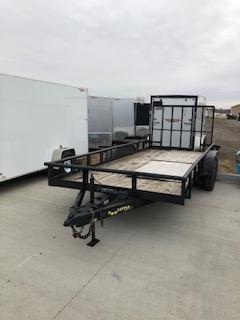 USED 2015 DoolittleTrailers 82"x18' Pipe Rail Side Utility Tandem Axles USED 2015 DoolittleTrailers 82"x18' Pipe Rail Side Utility Tandem Axles
