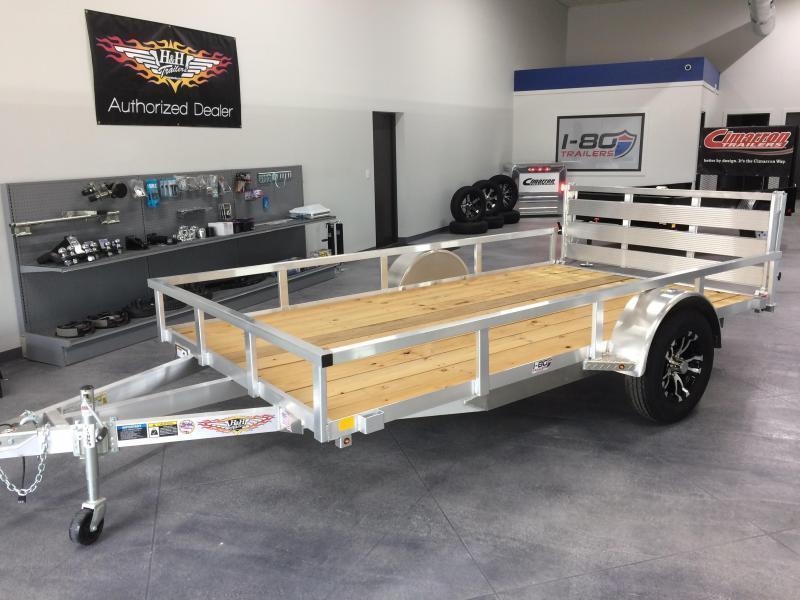 2020 H and H Trailers 82x12 Utility Rail Side Single Axle 2020 H and H Trailers 82x12 Utility Rail Side Single Axle