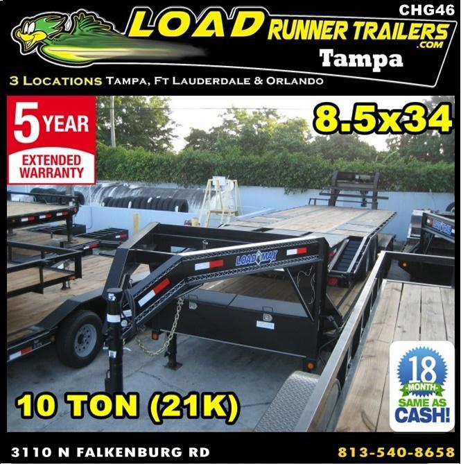 *CHG46* 8.5x34 10 TON Gooseneck Car Hauler Trailer |21K Trailers 8.5 x 34 | CHG102-34TT7-DOF *CHG46* 8.5x34 10 TON Gooseneck Car Hauler Trailer |21K Trailers 8.5 x 34 | CHG102-34TT7-DOF
