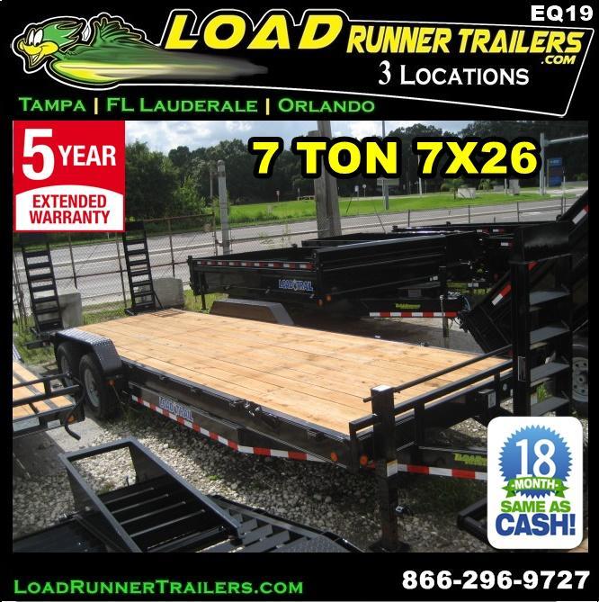 *EQ16* 7x22 7 TON Equipment & Car Hauler Trailer |LR Trailers 7 x 22 | EQ83-22T7-KR *EQ16* 7x22 7 TON Equipment & Car Hauler Trailer |LR Trailers 7 x 22 | EQ83-22T7-KR