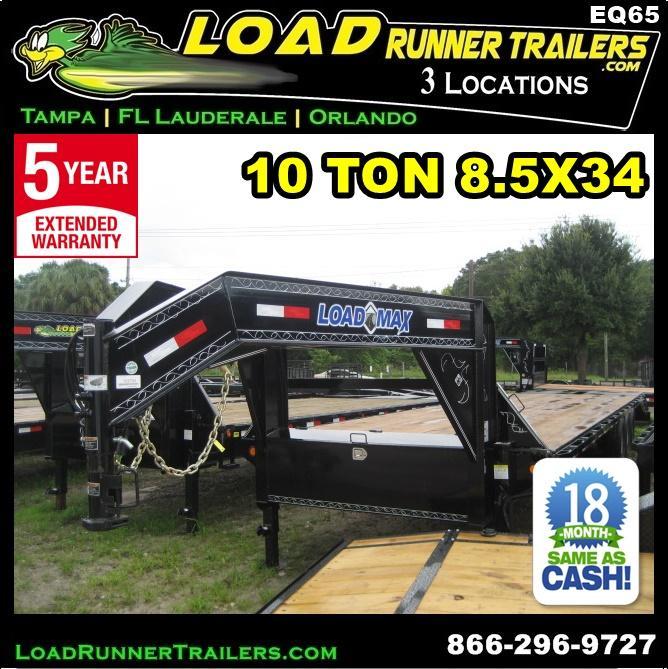 *EQG65* 8.5x34 10 TON Gooseneck Equipment Hauler Trailer |LR Trailers 8.5 x 34 | EQG102-34TT7-DOF/KR *EQG65* 8.5x34 10 TON Gooseneck Equipment Hauler Trailer |LR Trailers 8.5 x 34 | EQG102-34TT7-DOF/KR