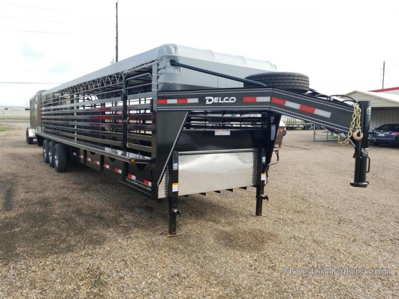 2019 Delco Trailers 32' Bar Top Livestock Rubber Floor Trailer DEL-34 2019 Delco Trailers 32' Bar Top Livestock Rubber Floor Trailer DEL-34