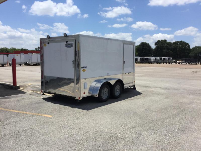 2018 Continental Cargo 7 X 12 TRAILER TANDEM AXLE ENCLOSED Motorcycle