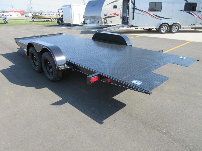 2018 NATION TILT BED OPEN CAR HAULER w/HYDRAULIC DAMPENING Custom Enclosed and Open Trailers