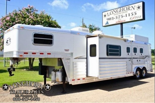 2006 4-Star Trailers 3 Horse with 14 Living Quarter with Slide Horse Trailer 2006 4-Star Trailers 3 Horse with 14 Living Quarter with Slide Horse Trailer