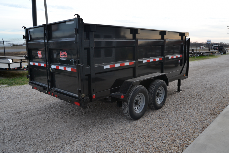 2017 PJ 83"x14' Gooseneck Dump Trailer w/ 4' Sides Happy Trailer