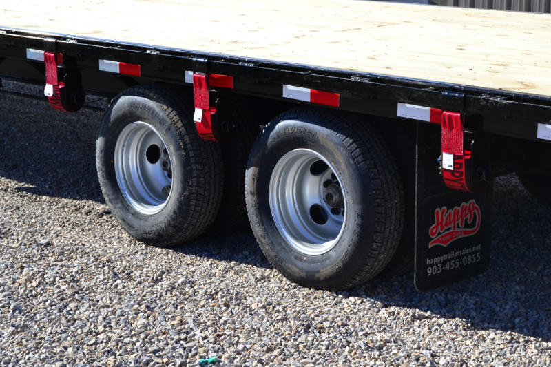 2017 PJ GN 102"x40' Hot Shot Flatbed w/Ratchet Straps Happy Trailer