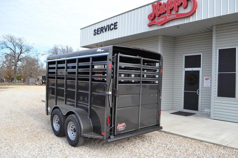 2017 BCI 6' x 14' RH Series Bumper Pull Stock Trailer Happy Trailer Sales PJ Trailers in Texas