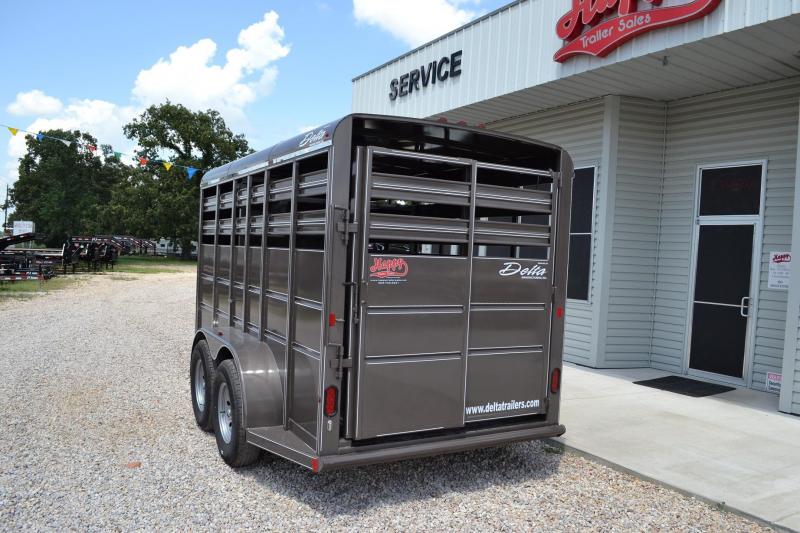 2016 Delta 6'x14' Bumper Pull Stock Trailer Happy Trailer Sales PJ