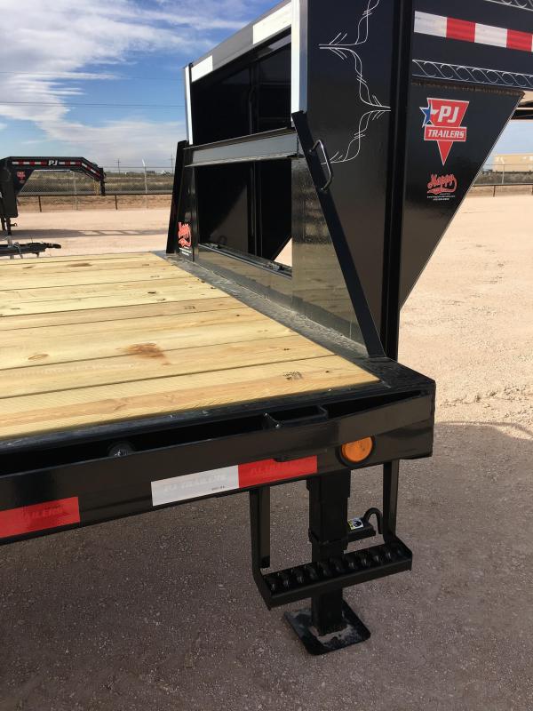 2017 PJ GN 40'x102" Hot Shot Flatbed w/Ratchet Straps Happy Trailer