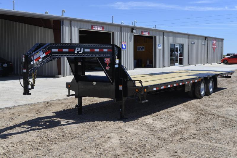 2017 PJ 102"x32' Gooseneck Hydraulic Dovetail Happy Trailer Sales