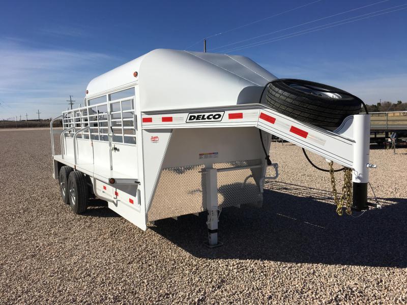 2017 Delco 6'8"x16' Premium Livestock Catch Trailer Happy Trailer