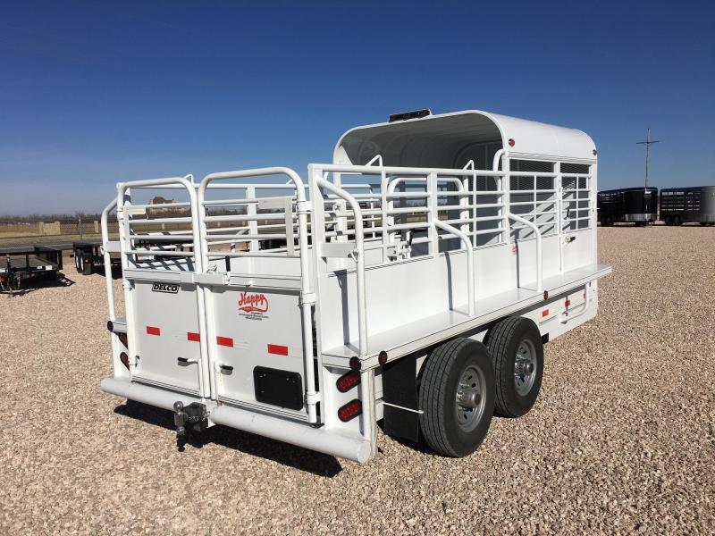 2017 Delco 6'8"x16' Premium Livestock Catch Trailer Happy Trailer