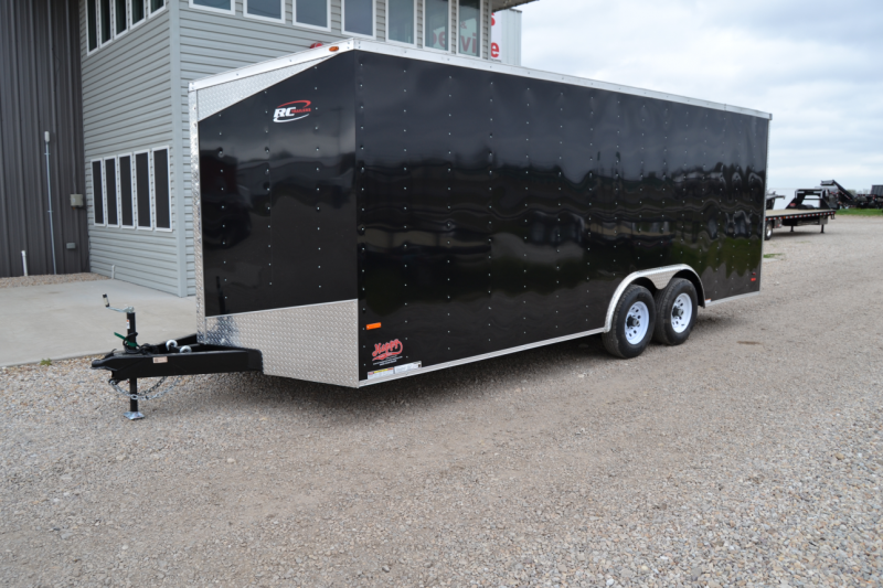 Sale 2017 24 Black Enclosed Trailer Hd Axles Ramp W ...