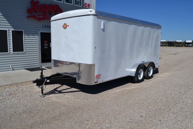 2017 CarryOn 7'x16' Tandem Axle Enclosed Trailer Happy Trailer Sales