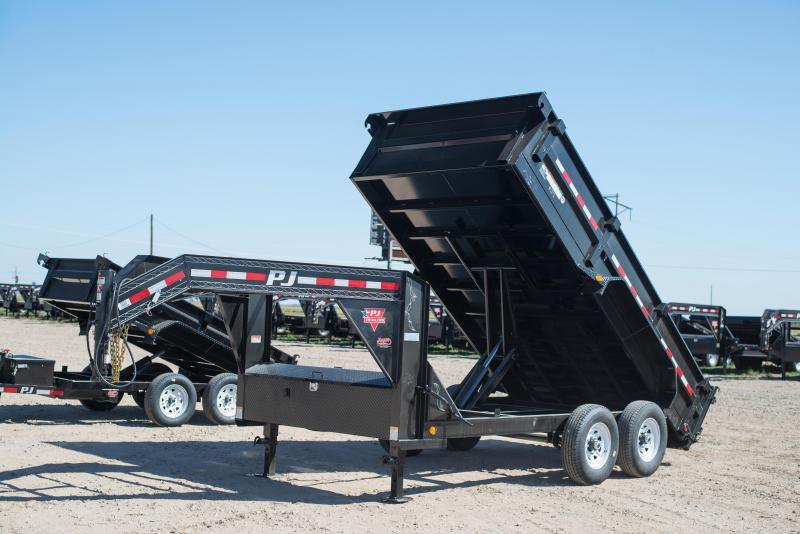 2017 PJ 83"x14' Gooseneck Dump Trailer Happy Trailer Sales PJ