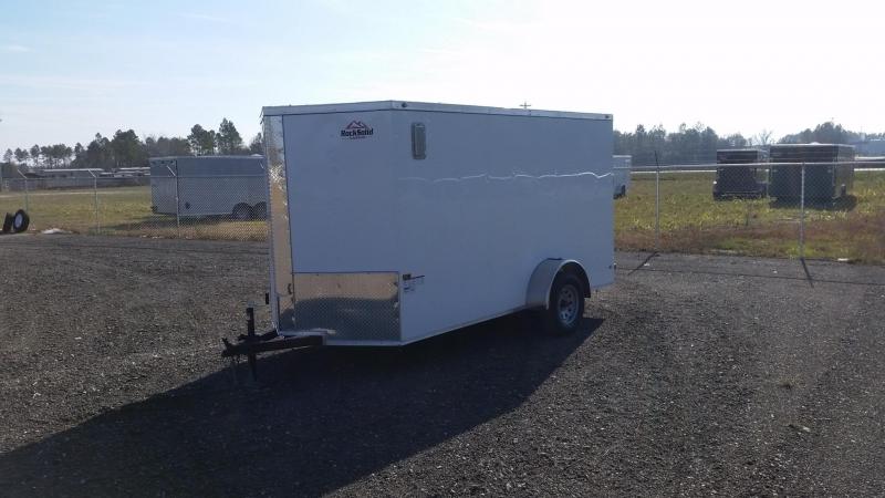 NEW Rock Solid Cargo 6x12 White Single Axle Enclosed Cargo Trailer NEW Rock Solid Cargo 6x12 White Single Axle Enclosed Cargo Trailer
