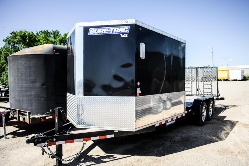 2015 Sure-Trac Implement 7X22 Custom Hybrid - 8' Enclosed + 14' Open 2015 Sure-Trac Implement 7X22 Custom Hybrid - 8' Enclosed + 14' Open