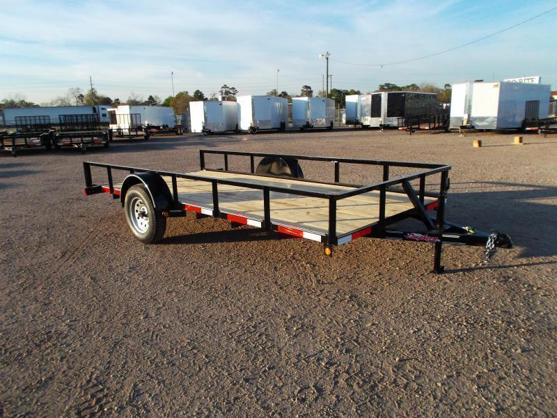 2019 Longhorn Trailers 77x14 Single Axle Utility Trailer w/ No Gate 2019 Longhorn Trailers 77x14 Single Axle Utility Trailer w/ No Gate