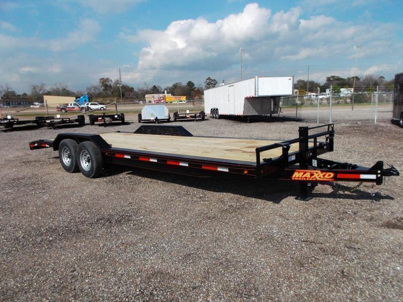 2019 Maxxd 102x24 14K Car Hauler / Flatbed Trailer / Equipment Hauler / Powder Coated / 7K Axles / Drive Over Fenders 2019 Maxxd 102x24 14K Car Hauler / Flatbed Trailer / Equipment Hauler / Powder Coated / 7K Axles / Drive Over Fenders