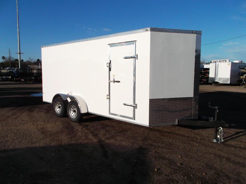 2019 Texas Select 7x16 Tandem Axle Cargo Trailer / Enclosed Trailer / Ramp / 6'6" Interior / Side Door / LEDs 2019 Texas Select 7x16 Tandem Axle Cargo Trailer / Enclosed Trailer / Ramp / 6'6" Interior / Side Door / LEDs