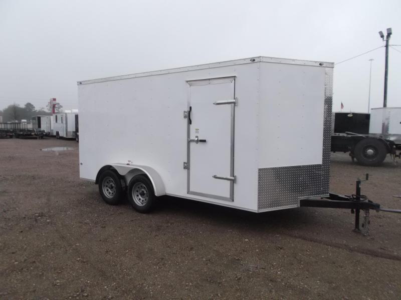 2019 Texas Select 7x14 Tandem Axle Cargo Trailer / Enclosed Trailer / Ramp / 7ft Interior / Side Door / LEDs 2019 Texas Select 7x14 Tandem Axle Cargo Trailer / Enclosed Trailer / Ramp / 7ft Interior / Side Door / LEDs