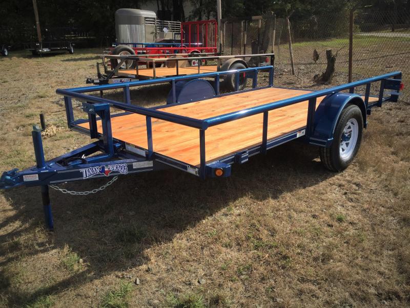 2017 Texas Bragg Trailers 6 X 12 (77" wide) Pipe Top Tilt Utility
