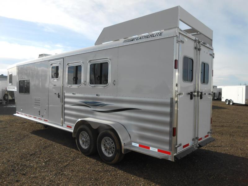2017 Featherlite 8533 3 Horse 10' Living Quarter Trailer Trailer