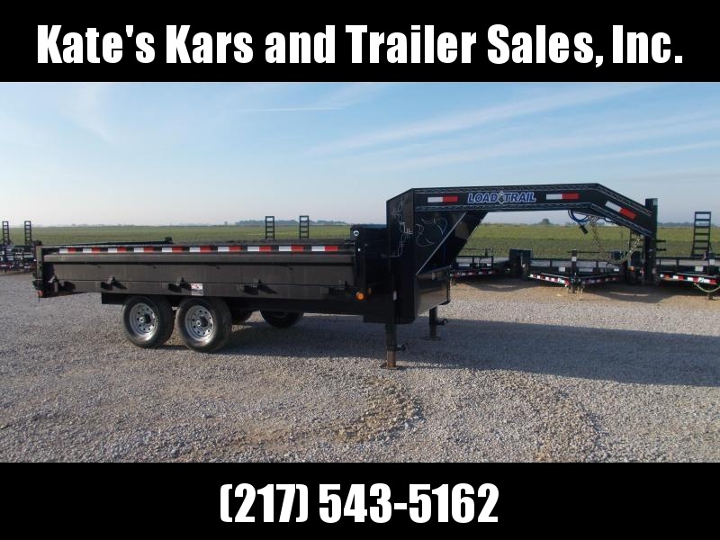 FOLD DOWN SIDES Load Trail Gooseneck 96x16' Deckover Dump trailer FOLD DOWN SIDES Load Trail Gooseneck 96x16' Deckover Dump trailer