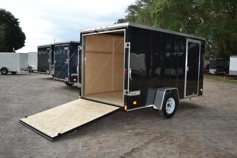 6x12 Haulmark Enclosed Trailer [Black] Right Trailers New And
