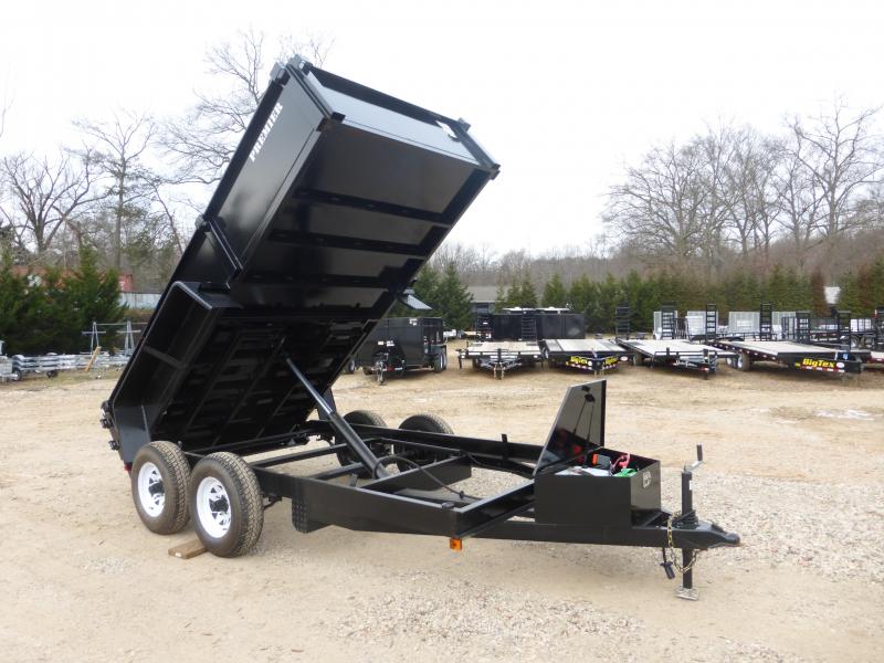 Premier 6' x 12' Dump Trailer w/Barn Doors & DRings & Ramps New
