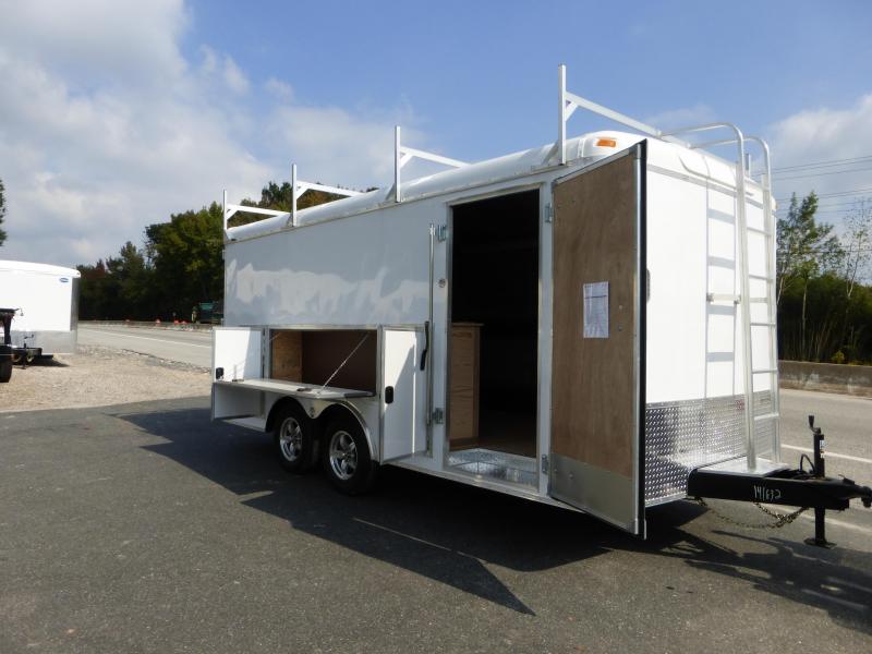 United Trailers 8.5' x 16' Enclosed Trailer w/Tool Crib Package New