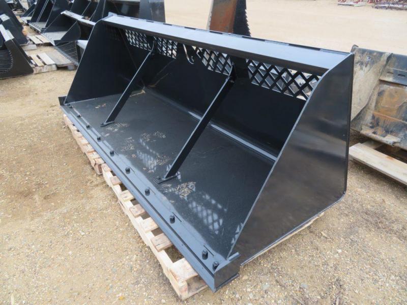 New Jenkins 108" Skid Steer High Capacity Snow & Mulch Bucket Farm