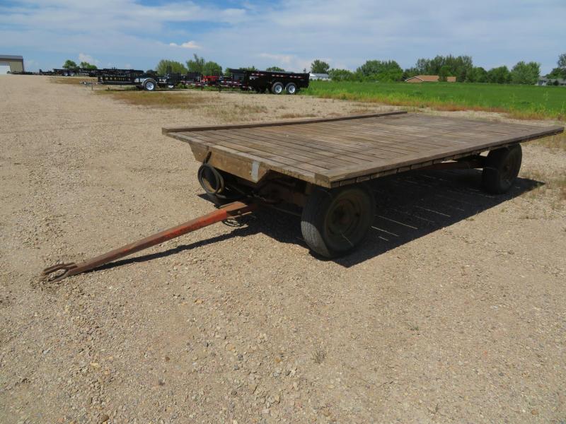 Used 8 x 14 Hay Flatbed on Wards Running Gear Used 8 x 14 Hay Flatbed on Wards Running Gear