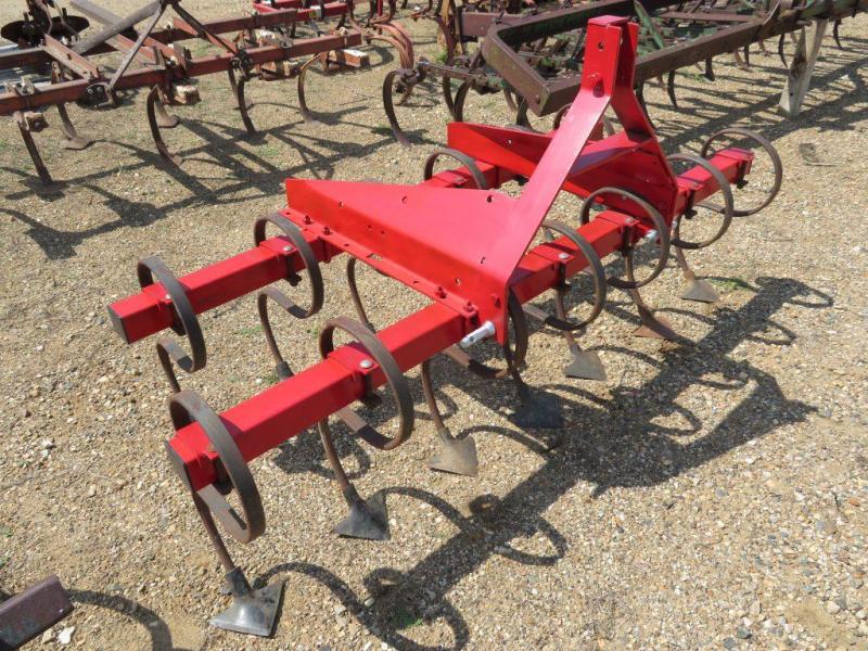 Used Red 6.5' 3 Point Field Cultivator - Danish Tines Used Red 6.5' 3 Point Field Cultivator - Danish Tines