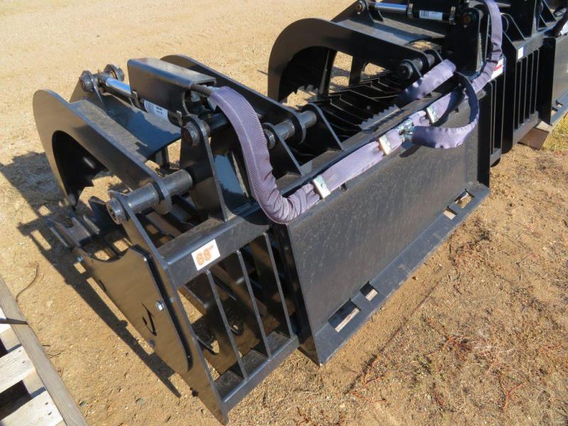 New Jenkins 68" Skid Steer Rock Bucket with Grapple Farm Equipment