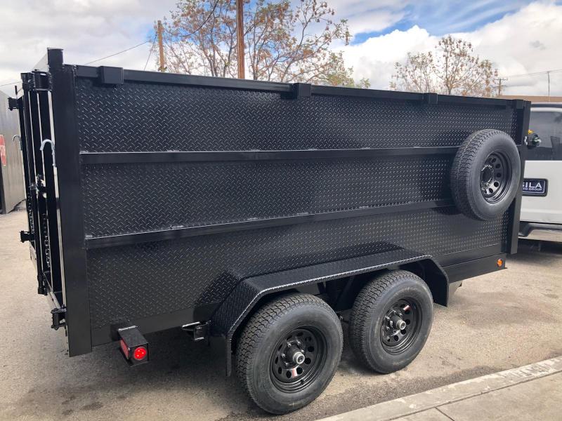 2019 Sky 8 x 12 x 4 Diamond Plate Dump Trailer 2019 Sky 8 x 12 x 4 Diamond Plate Dump Trailer