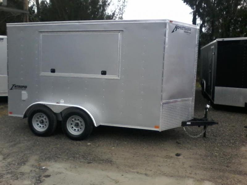 2019 Homesteader 6x12 Intrepid tandem Concession 6in extra ht sd ramp Enclosed Cargo Trailer 2019 Homesteader 6x12 Intrepid tandem Concession 6in extra ht sd ramp Enclosed Cargo Trailer
