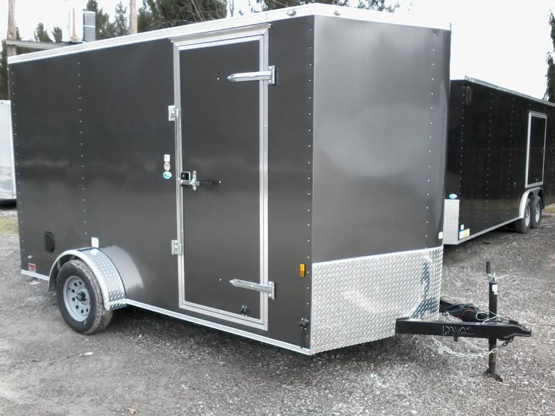 2019 Continental Cargo 7x12 V-Nose 6' EXTRA HT ramp door single axle with brakes 2019 Continental Cargo 7x12 V-Nose 6' EXTRA HT ramp door single axle with brakes