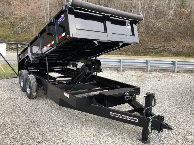 2019 Hawke Trailers 7X16 15k BUMPER PULL WITH TARP Dump Trailer 2019 Hawke Trailers 7X16 15k BUMPER PULL WITH TARP Dump Trailer