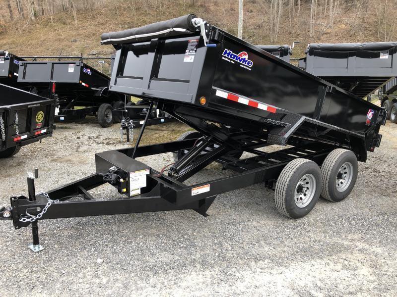 2019 Hawke Trailers 6X12 5TON Low Profile WITH TARP AND RAMPS Dump Trailer 2019 Hawke Trailers 6X12 5TON Low Profile WITH TARP AND RAMPS Dump Trailer