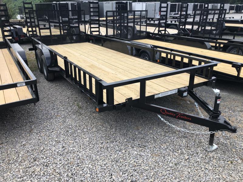 2019 Quality Trailers 82x20 side load ramps 4brake HD Gate Utility Trailer 2019 Quality Trailers 82x20 side load ramps 4brake HD Gate Utility Trailer
