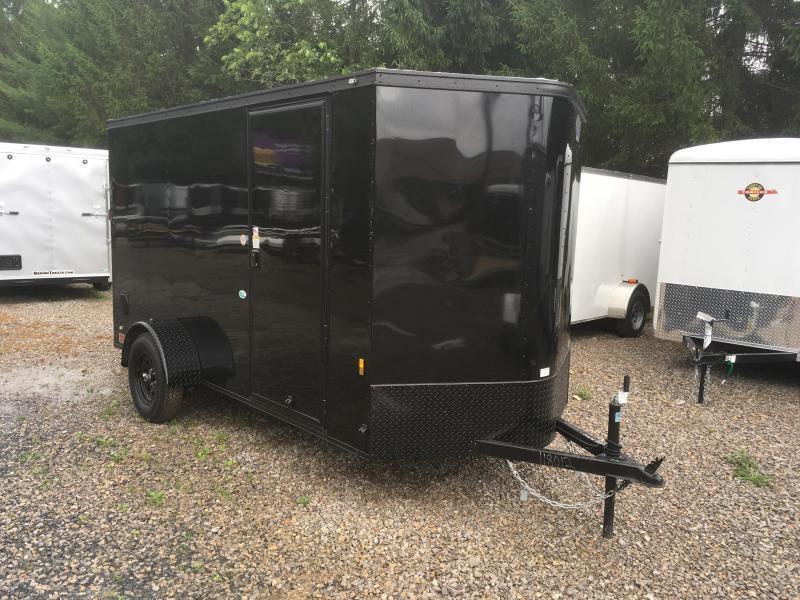 2019 Continental Cargo 6x12 V-Nose Black Out Side Door Ramp Door Enclosed Cargo Trailer 2019 Continental Cargo 6x12 V-Nose Black Out Side Door Ramp Door Enclosed Cargo Trailer