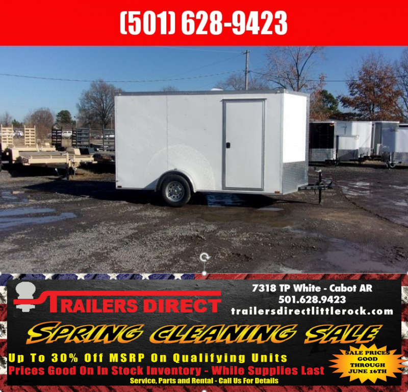 RED TAG SALES EVENT!! 2018 Doolittle Trailer Mfg Razorback 6x12SA White Barn Door Enclosed Cargo Trailer RED TAG SALES EVENT!! 2018 Doolittle Trailer Mfg Razorback 6x12SA White Barn Door Enclosed Cargo Trailer