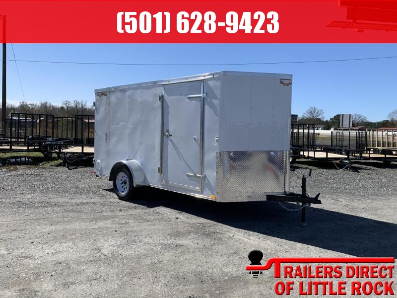 2019 Doolittle Trailer Mfg Bullitt 6x12SA White Barn Door Enclosed Cargo Trailer 2019 Doolittle Trailer Mfg Bullitt 6x12SA White Barn Door Enclosed Cargo Trailer