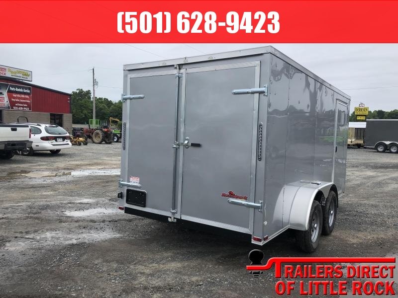 2019 Doolittle Trailer Mfg 2019 DOOLITTLE RAZORBACK 7X14TA Silver Barn Door Enclosed Cargo Trailer 2019 Doolittle Trailer Mfg 2019 DOOLITTLE RAZORBACK 7X14TA Silver Barn Door Enclosed Cargo Trailer